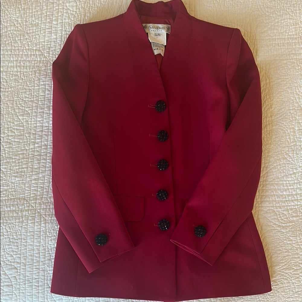 Yves Saint Laurent Elegant Women's Scarlet Jacket